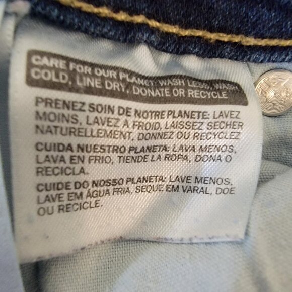 Levis Mid Rise Skinny Jeans Denim Womens Size 6 28Wx28I Blue Dark Wash EUC - Picture 9 of 10